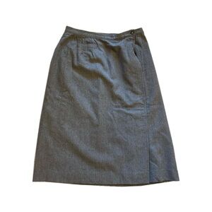 vintage pendleton grey wool skirt